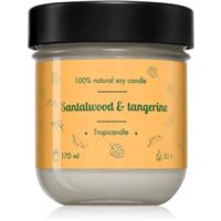 Tropicandle Santalwood & Tangerine scented candle 170 ml
