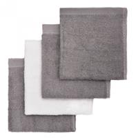 T-TOMI BIO Bamboo Baby Washcloths washcloth Grey 25 x 25 cm 4 pc