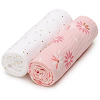 T-TOMI BIO Muslin Diapers cloth nappies Lily 65x65 cm 2 pc