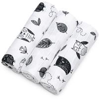 T-TOMI TETRA Cloth Diapers HIGH QUALITY cloth nappies Owls 70x70 cm 3 pc