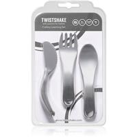 Twistshake Learn Cutlery cutlery for children 6+m Pastel Grey 3 pc
