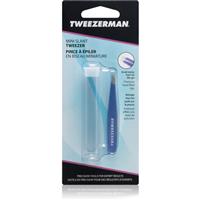 Tweezerman Mini Slant slanted tweezers mini with travel case Granite Sky 1 pc