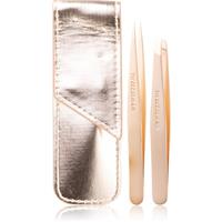 Tweezerman Professional travel set for eyebrows shade Rose Gold