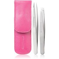 Tweezerman Professional travel set for eyebrows shade Pink