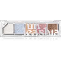 Unleashia Mood Shower Face Palette eyeshadow and highlighter palette with pearl shine shade NO.101 Ballerino 1 pc