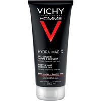 Vichy Homme Hydra-Mag C shower gel for body and hair 200 ml