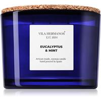 Vila Hermanos Apothecary Cobalt Blue Eucalyptus & Mint scented candle 350 g