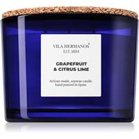 Vila Hermanos Apothecary Cobalt Blue Grapefruit & Citrus Lime scented candle 350 g