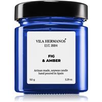 Vila Hermanos Apothecary Cobalt Blue Fig & Amber scented candle 150 g
