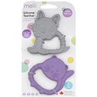 Melii Teethers chew toy Bulldog & Cat 2 pc