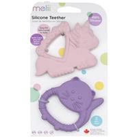 Melii Teethers chew toy Unicorn & Cat 2 pc