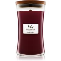 Woodwick Black Cherry scented candle with wooden wick 609.5 g
