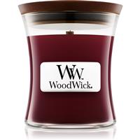 Woodwick Black Cherry scented candle with wooden wick 85 g