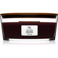 Woodwick Black Cherry scented candle with wooden wick (hearthwick) 453 g