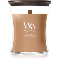 Woodwick Hazelnut Roast scented candle with wooden wick 275 g