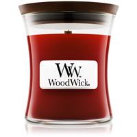 Woodwick Cinnamon Chai scented candle with wooden wick 85 g