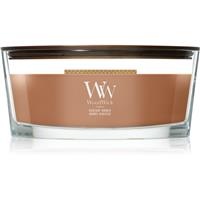 Woodwick Radiant Amber scented candle with wooden wick 453.6 g
