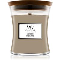 Woodwick Cashmere scented candle with wooden wick 275 g