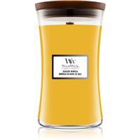 Woodwick Seaside Mimosa scented candle with wooden wick 609.5 g