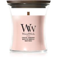 Woodwick Coastal Sunberry scented candle with wooden wick 85 g