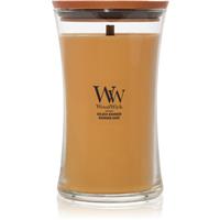 Woodwick Opulent Wood Golden Bourbon scented candle with wooden wick (hearthwick) 609.5 g