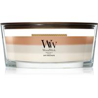 Woodwick Trilogy Caf Macchiato scented candle with wooden wick 453.6 g
