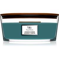 Woodwick Evergreen Cashmere scented candle with wooden wick (hearthwick) 453,6 g