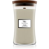 Woodwick Fireside Au Coin Du Feu scented candle with wooden wick 609.5 g