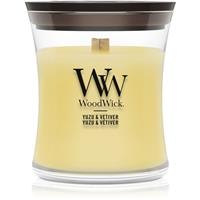 Woodwick Yuzu & Vetiver scented candle with wooden wick 85 g