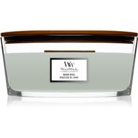 Woodwick Warm Wool scented candle with wooden wick (hearthwick) 453,6 g
