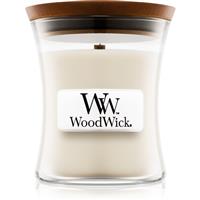 Woodwick Island Coconut scented candle with wooden wick 85 g
