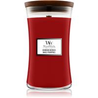 Woodwick Crimson Berries scented candle with wooden wick 610 g