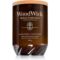 Woodwick Renew Lavender & Cypress scented candle 368 g