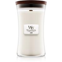 Woodwick Linen scented candle with wooden wick 609.5 g