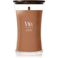 Woodwick Radiant Amber scented candle with wooden wick 610 g