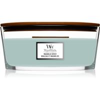 Woodwick Magnolia Birch scented candle with wooden wick (hearthwick) 453,6 g