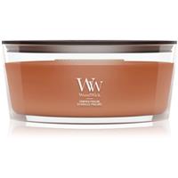 Woodwick Pumpkin Praline scented candle with wooden wick 453.6 g