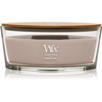 Woodwick Opulent Wood Patchouli Creme scented candle with wooden wick 453.6 g