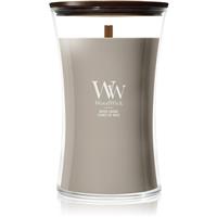 Woodwick Wood Smoke scented candle with wooden wick 610 g
