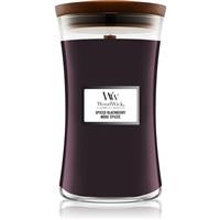 Woodwick Spiced Blackberry scented candle with wooden wick 609,5 g