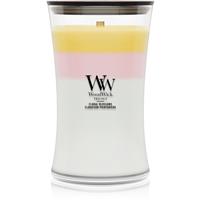 Woodwick Trilogy Floral Blossoms scented candle with wooden wick 610 g