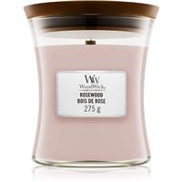 Woodwick Rosewood scented candle with wooden wick 275 g