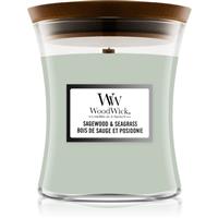 Woodwick Sagewood & Seagrass scented candle 275 g