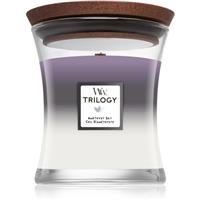 Woodwick Trilogy Amethyst Sky scented candle with wooden wick 275 g