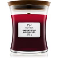 Woodwick Trilogy Sun Ripened Berries scented candle with wooden wick 275 g