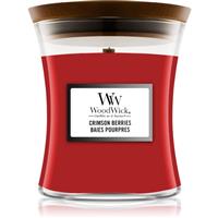 Woodwick Crimson Berries scented candle with wooden wick 275 g