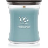 Woodwick Cedarwood & Ocean Moss scented candle with wooden wick 275 g