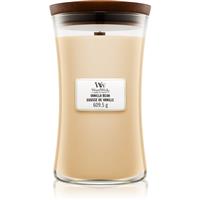 Woodwick Vanilla Bean scented candle with wooden wick 609.5 g