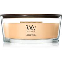 Woodwick Tangerine & Citron scented candle with wooden wick 453.6 g