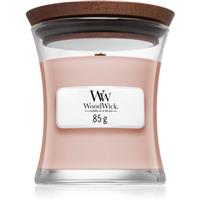 Woodwick Vanilla & Sea Salt scented candle with wooden wick 85 g